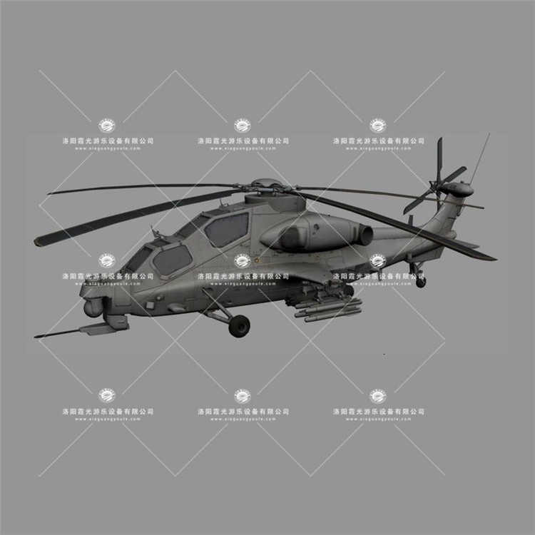 黄浦武装直升机3D模型